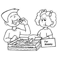 Coloring page: Mothers Day (Holidays and Special occasions) #130016 - Free Printable Coloring Pages