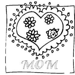 Coloring page: Mothers Day (Holidays and Special occasions) #130019 - Free Printable Coloring Pages