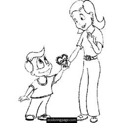 Coloring page: Mothers Day (Holidays and Special occasions) #130027 - Free Printable Coloring Pages