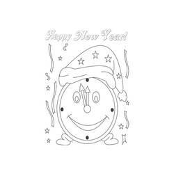Coloring page: New Year (Holidays and Special occasions) #60842 - Printable coloring pages