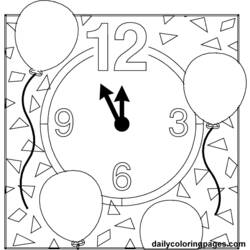 Coloring page: New Year (Holidays and Special occasions) #60851 - Printable coloring pages