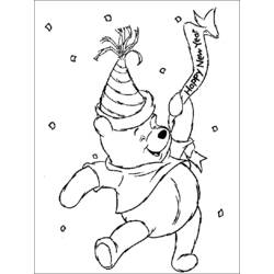 Coloring page: New Year (Holidays and Special occasions) #60922 - Free Printable Coloring Pages