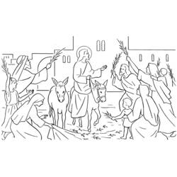 Coloring page: Palm Sunday (Holidays and Special occasions) #60308 - Printable coloring pages