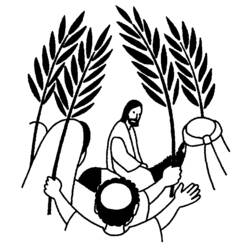 Coloring pages: Palm Sunday - Printable coloring pages
