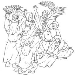 Coloring page: Palm Sunday (Holidays and Special occasions) #60365 - Printable coloring pages