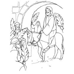 Coloring page: Palm Sunday (Holidays and Special occasions) #60370 - Printable coloring pages