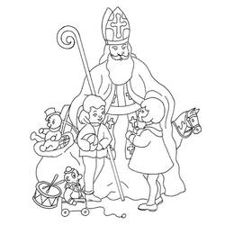 Coloring page: Saint Nicholas Day (Holidays and Special occasions) #59080 - Printable coloring pages