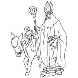 Coloring page: Saint Nicholas Day (Holidays and Special occasions) #59101 - Printable coloring pages