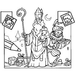 Coloring page: Saint Nicholas Day (Holidays and Special occasions) #59156 - Printable coloring pages