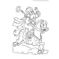 Coloring page: Saint Nicholas Day (Holidays and Special occasions) #59183 - Free Printable Coloring Pages