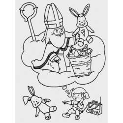 Coloring page: Saint Nicholas Day (Holidays and Special occasions) #59191 - Free Printable Coloring Pages