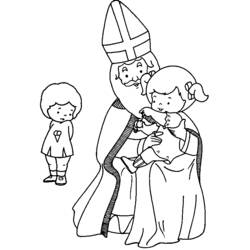 Coloring page: Saint Nicholas Day (Holidays and Special occasions) #59234 - Free Printable Coloring Pages