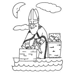 Coloring page: Saint Nicholas Day (Holidays and Special occasions) #59243 - Free Printable Coloring Pages