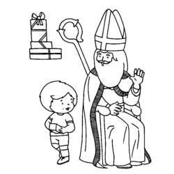 Coloring page: Saint Nicholas Day (Holidays and Special occasions) #59277 - Free Printable Coloring Pages