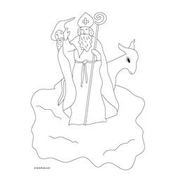 Coloring page: Saint Nicholas Day (Holidays and Special occasions) #59286 - Free Printable Coloring Pages