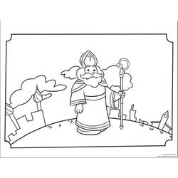 Coloring page: Saint Nicholas Day (Holidays and Special occasions) #59302 - Free Printable Coloring Pages
