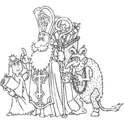 Coloring page: Saint Nicholas Day (Holidays and Special occasions) #59351 - Free Printable Coloring Pages