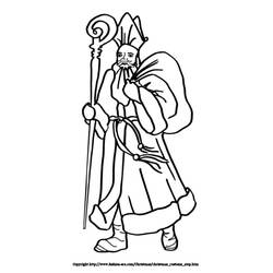 Coloring page: Saint Nicholas Day (Holidays and Special occasions) #59361 - Free Printable Coloring Pages