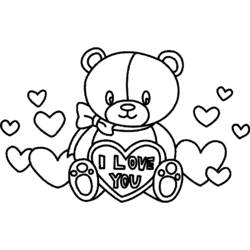 Coloring page: Valentine's Day (Holidays and Special occasions) #53999 - Printable coloring pages