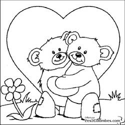Coloring page: Valentine's Day (Holidays and Special occasions) #54169 - Printable coloring pages