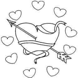 Coloring page: Valentine's Day (Holidays and Special occasions) #54171 - Free Printable Coloring Pages