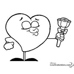 Coloring page: Valentine's Day (Holidays and Special occasions) #54198 - Printable coloring pages