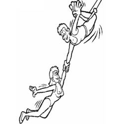 Coloring page: Acrobat (Jobs) #87261 - Printable coloring pages