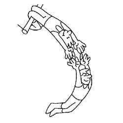 Coloring page: Acrobat (Jobs) #87301 - Printable coloring pages