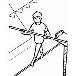 Coloring page: Acrobat (Jobs) #87306 - Printable coloring pages