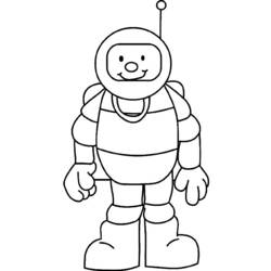 Coloring page: Astronaut (Jobs) #87594 - Printable coloring pages