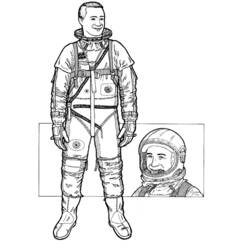Coloring page: Astronaut (Jobs) #87595 - Printable Coloring Pages
