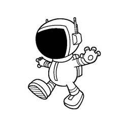 Coloring page: Astronaut (Jobs) #87617 - Printable coloring pages