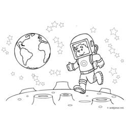 Coloring page: Astronaut (Jobs) #87618 - Printable coloring pages