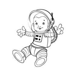 Coloring page: Astronaut (Jobs) #87630 - Printable Coloring Pages