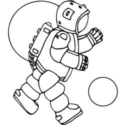 Coloring page: Astronaut (Jobs) #87642 - Printable coloring pages