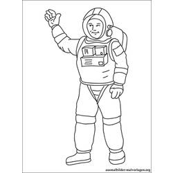Coloring page: Astronaut (Jobs) #87717 - Printable Coloring Pages