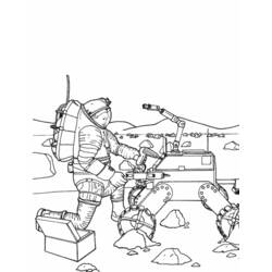 Coloring page: Astronaut (Jobs) #87911 - Free Printable Coloring Pages