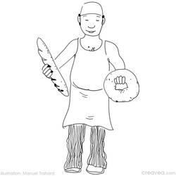 Coloring page: Baker (Jobs) #89857 - Free Printable Coloring Pages