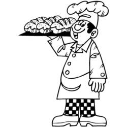 Coloring page: Baker (Jobs) #89859 - Printable coloring pages