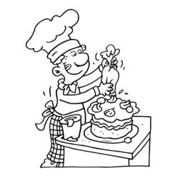 Coloring page: Baker (Jobs) #89864 - Printable coloring pages