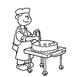 Coloring page: Baker (Jobs) #89865 - Printable coloring pages