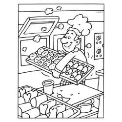 Coloring page: Baker (Jobs) #89886 - Printable coloring pages