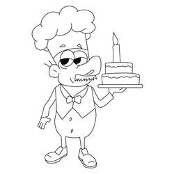 Coloring page: Baker (Jobs) #89910 - Free Printable Coloring Pages