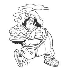 Coloring page: Baker (Jobs) #89922 - Free Printable Coloring Pages