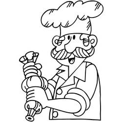 Coloring page: Baker (Jobs) #89965 - Printable coloring pages