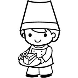 Coloring page: Baker (Jobs) #89975 - Printable coloring pages