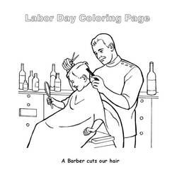 Coloring page: Barber (Jobs) #88907 - Printable coloring pages