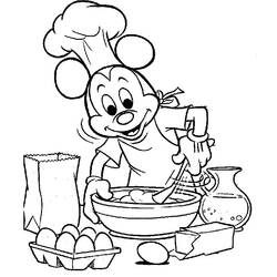 Coloring page: Cook (Jobs) #91766 - Printable coloring pages