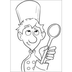 Coloring page: Cook (Jobs) #91781 - Printable Coloring Pages