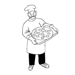 Coloring page: Cook (Jobs) #91802 - Free Printable Coloring Pages
